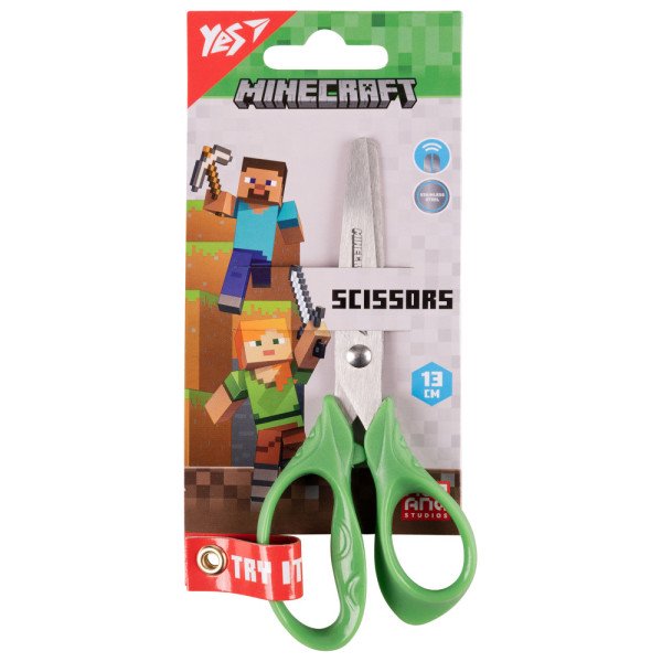 Ножиці дитячі Yes 480444 Minecraft 13см.  12шт/уп, 