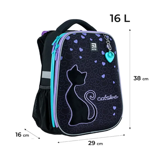 Ранець Kite K24-531M-1 Education каркасний Catsline 
