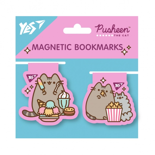 Закладки магнітні YES Pusheen candy, 2шт. 708105 
