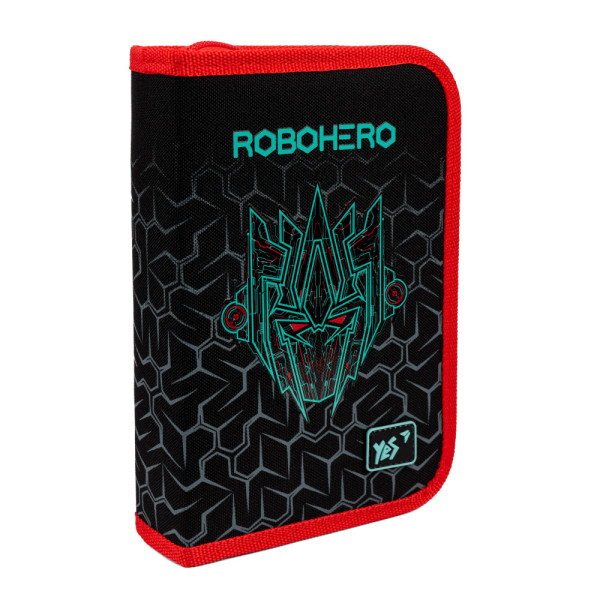 Пенал твердий YES одинарний з клапаном, 533571, Robohero, HP-03 