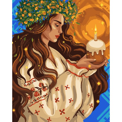 Картина за номерами SANTI До Великодня, 40*50см