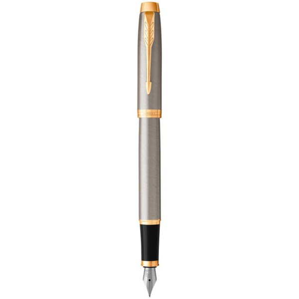 Ручка перо з  позолотою Parker IM Brushed Metal 22 211 