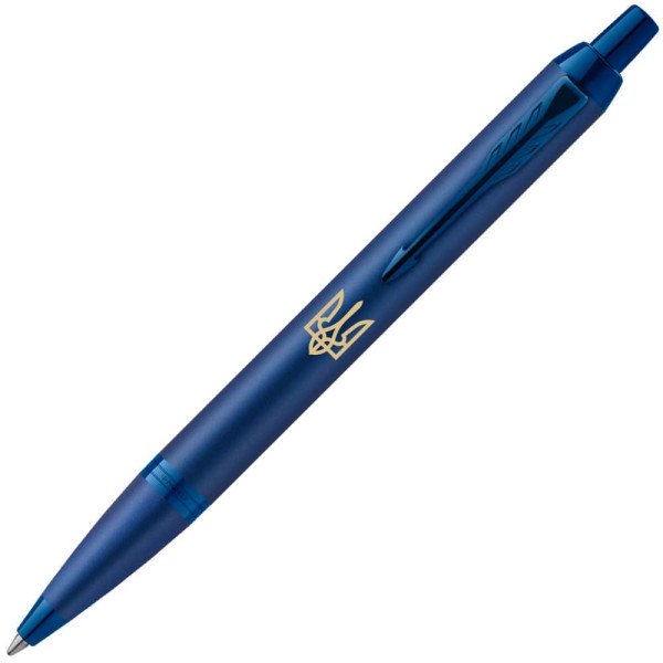 Ручка кулькова синя з тризубом Parker IM Professionals Ukraine Monochrome Blue 28132 