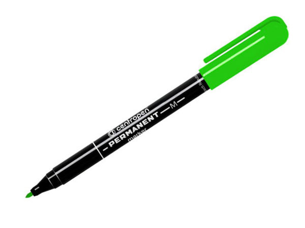 Маркер перманентний, зелений Centropen 2846 9410 