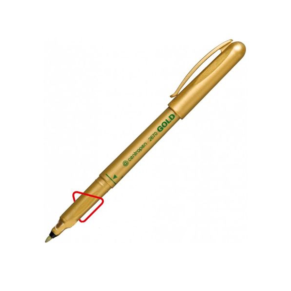 Маркер золотий(10шт/уп) Centropen Gold 2670 
