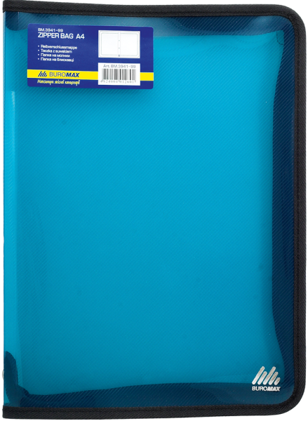 Папка А4 на замку в асортименті, BUROMAX 3941-99