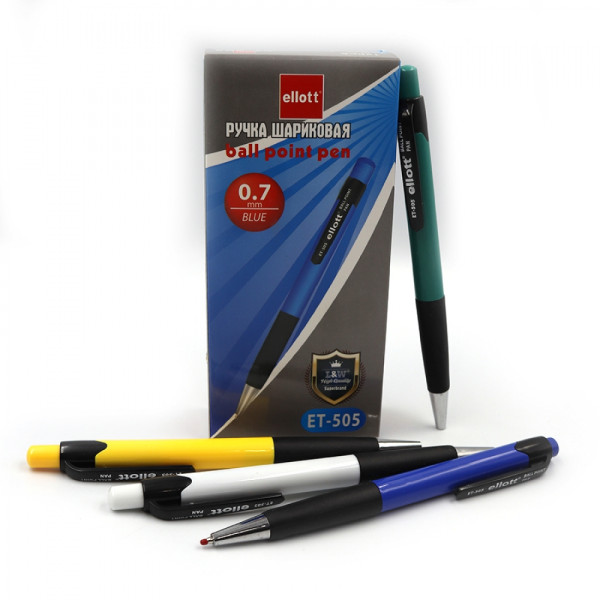 Ручка кулькова, автоматична. AL 505/ET-505, синя асорті Ball Pen 