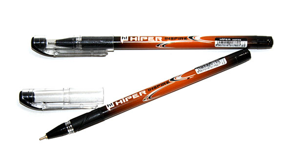 Ручка масляна, Hiper Inspire 0,7мм чорна HO-115 black 