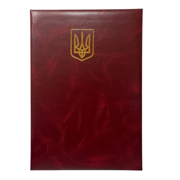 Папка на підпис з тисненням, золотом, Скат, ПП-2 герб 