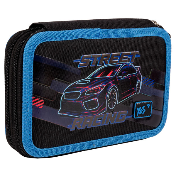 Пенал твердий YES подвійний 533547 Street Racing HP-01 
