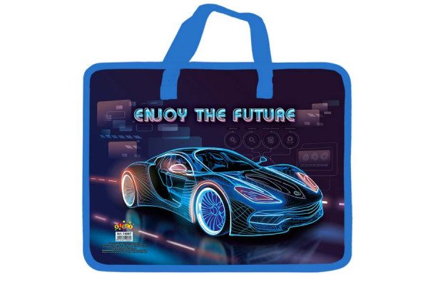 Папка дитяча А4 з текстильними ручками KIDIS 14087 Enloy the Futura  машина 
