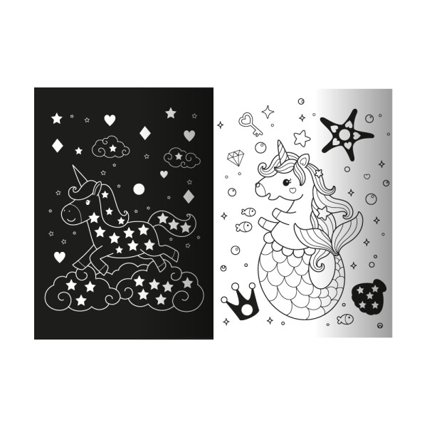 Книжка-розмальовка Neon Stickers book Дівчаче королівство Апельсин РМ-69- 01