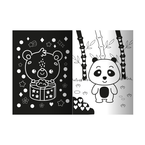Книжка-розмальовка Neon Stickers book Потішне королівство Апельсин РМ-69- 04