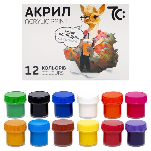 Фарби акрилові 12 кол. 10мл Гамма 7С 51202