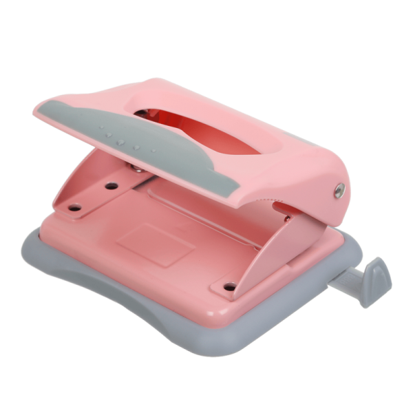 Діркопробивач пластиковий Pastel (до 20арк.) Buromax, рожевий 4020-10 