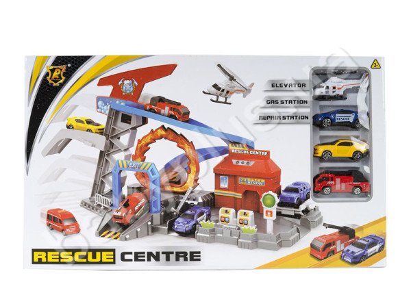 Трек Rescue Centre, P869-A (3машинки+вертоліт) 
