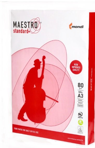 Папір офісний А3 80гр/м2 500арк.Maestro Standart Plu 