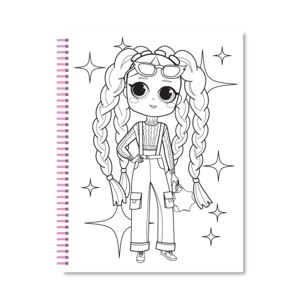 Набір для творчості Coloring Fun Апельсин НТ-39 з олівцями на пружині  Мікс (8шт/уп) 
