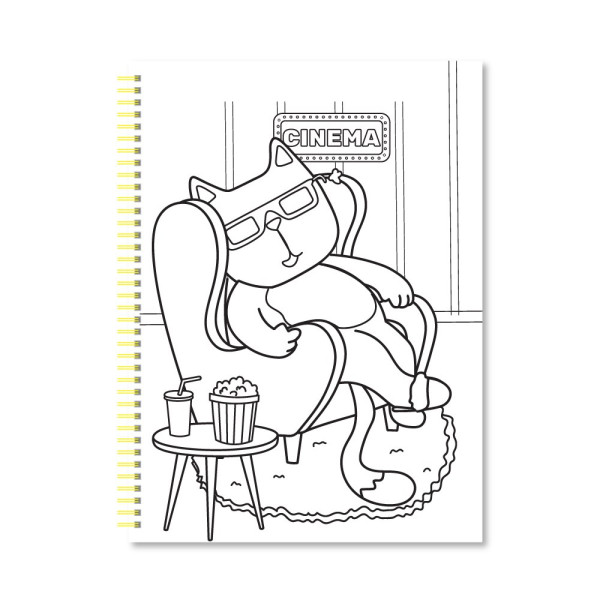 Набір для творчості Coloring Fun Апельсин НТ-39 з олівцями на пружині  Мікс (8шт/уп) 