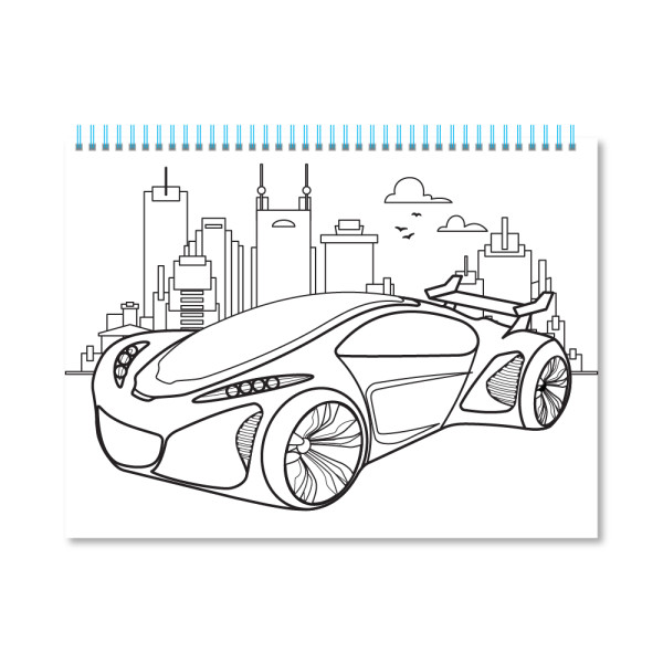 Набір для творчості Coloring Fun Апельсин НТ-39-02 з оівцями на пружині  Для хлопців (8шт/уп) 