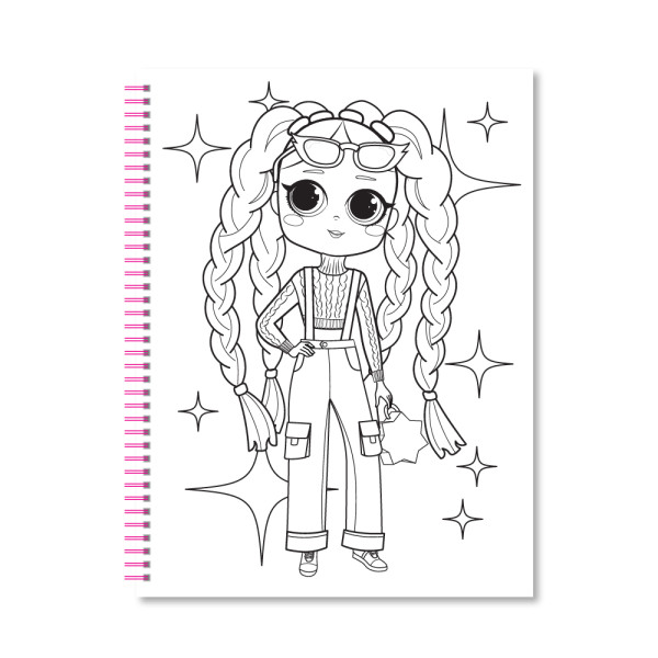 Набір для творчості Coloring Fun Апельсин НТ-39-01 з оівцями на пружині Для дівчат (8шт/уп) 