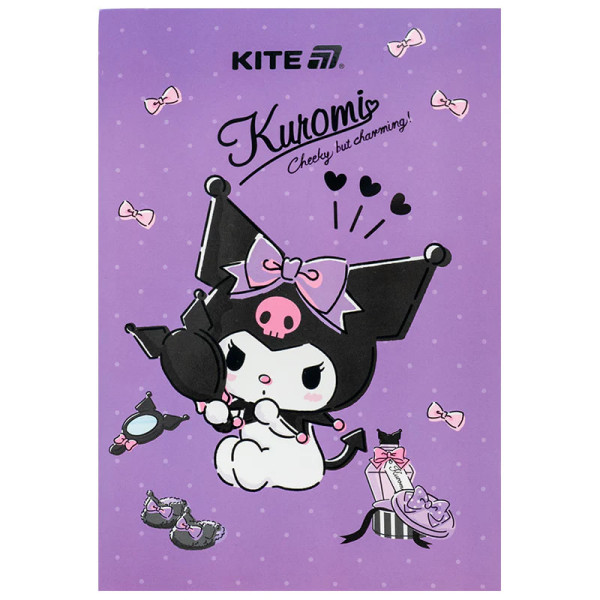 Блокнот планшет Kite на А5 Kuromi 50арк. клітинка HK25-194-2 