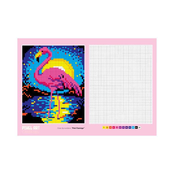 Розмальовка Coloring book Pixel Art Апельсин РМ-85 МІКС 