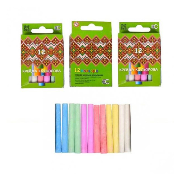 Крейда кольор. кругла 12 кол. Color-it 