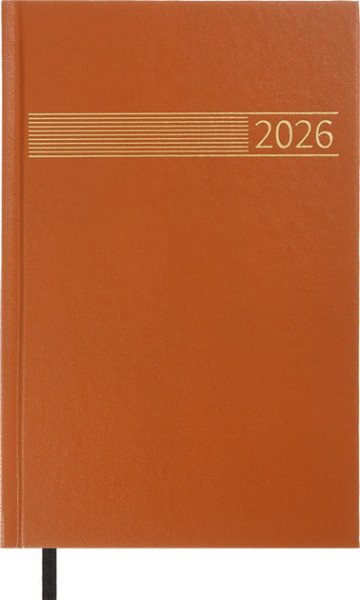 Щоденник датований 2026 Time Вuromax 21168 -25 А5 320стор, коричневий  бумвініл 
