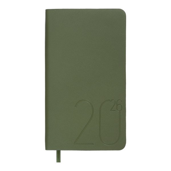 Щотижневик датований 2026р Morandi Style Buromax 2897-04 А6 кишеньковий 85*153мм. какао шкіра