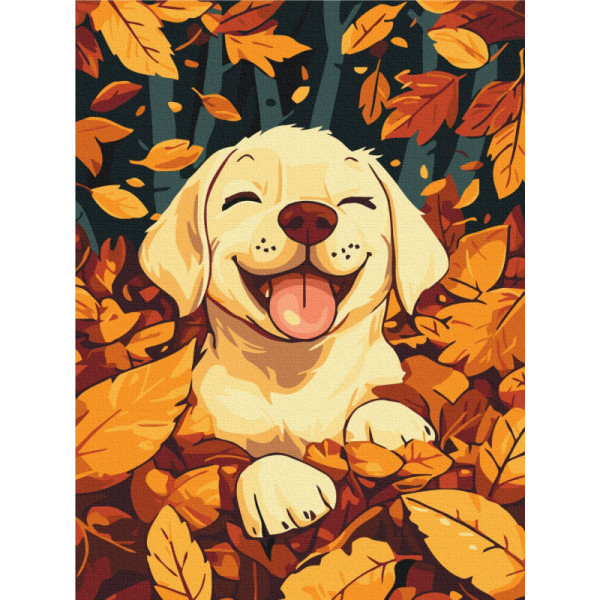 Картина за номерами Brushme 30*40см. Гра в листі КBS 0163 