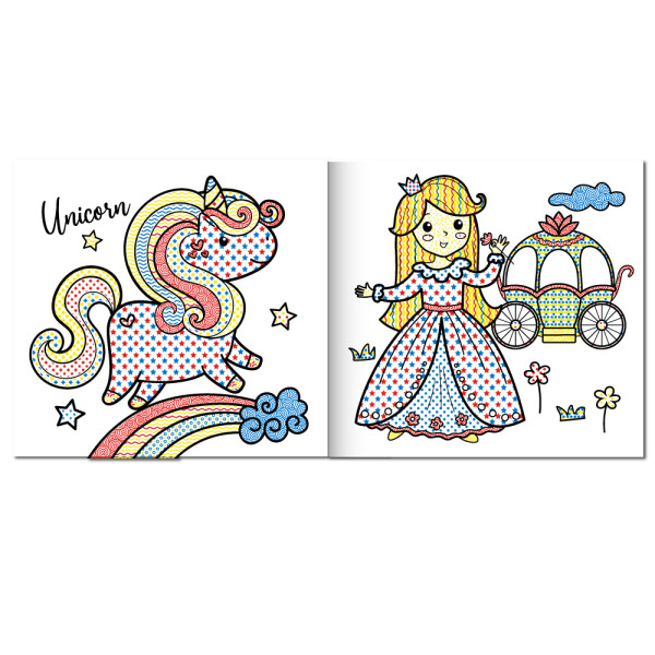 Розмальовка водяна Mini  Water Book  165*155мм. Принцеси Апельсин РМ-95-07 