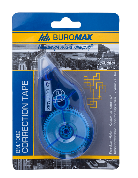 Коректор стрічковий 5мм*20м BUROMAX 1082 
