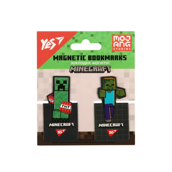 Закладки магнітні YES Minecraft 2шт. 708397