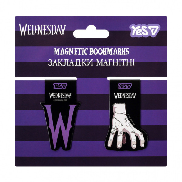 Закладки магнітні YES Wednesday, 2шт. 708119 