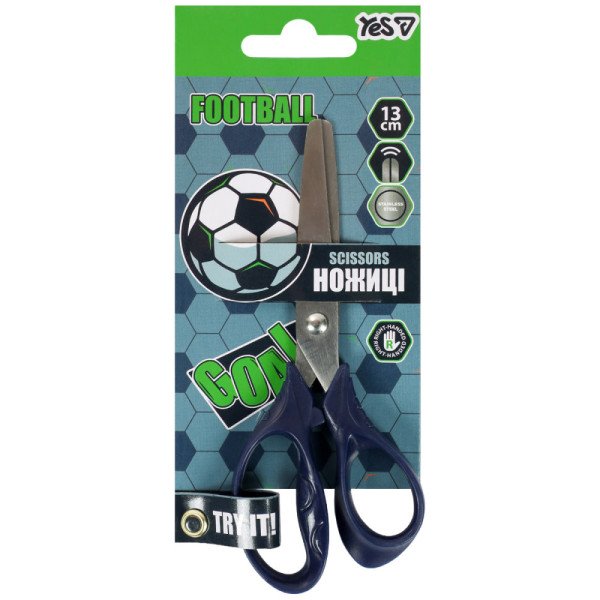 Ножиці дитячі Yes 480485 Football 13см. 12шт/уп,