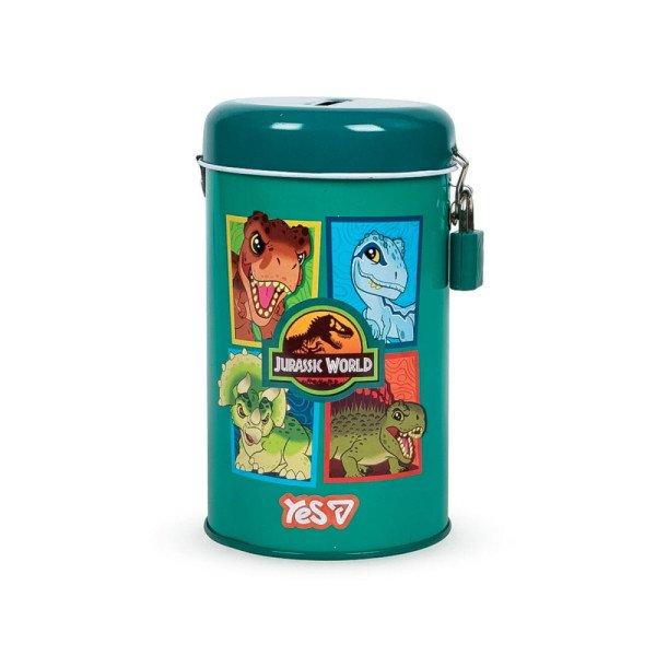 Скарбничка YES 709039  кругла металева Jurassic World 13*7.6см. 