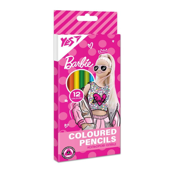 Олівці YES 12кол. Barbi  290656 
