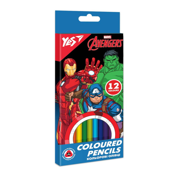 Олівці YES 12кол. Marvel 290664 