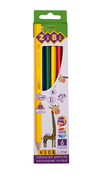 Олівці кольорові Zibi 6кол. Kids Line, 2413 