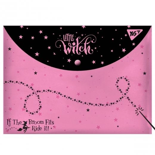Папка конверт на кнопці Yes 491822  Little Witch 