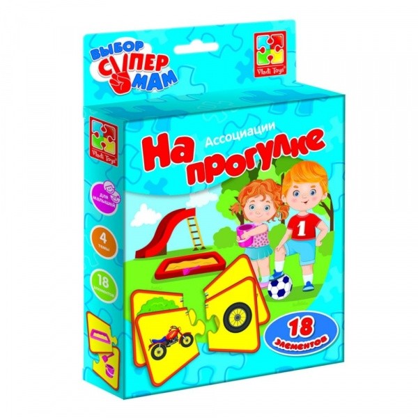Гра настільна Асоціації.На прогулянці, (укр.),Vladi Toys,VT1901-07 