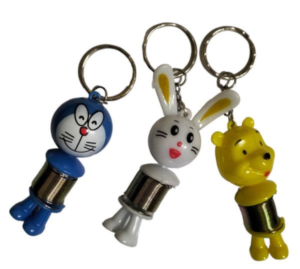 Брелок Смайлик/Тварини з пружинкою Key Chain 