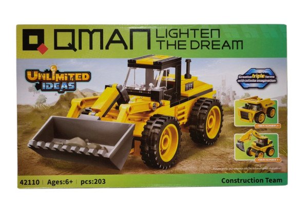 Конструктор Qman 42110, 203 деталі, Комбайн